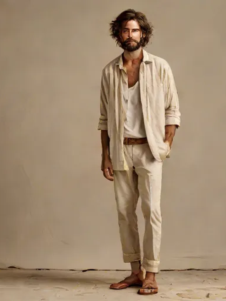 Cream linen walk