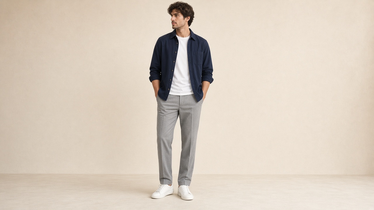 Navy overshirt weekend