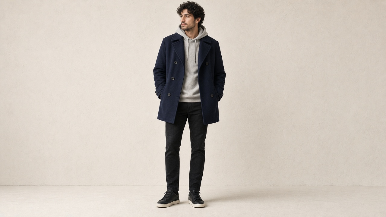 Peacoat hoodie