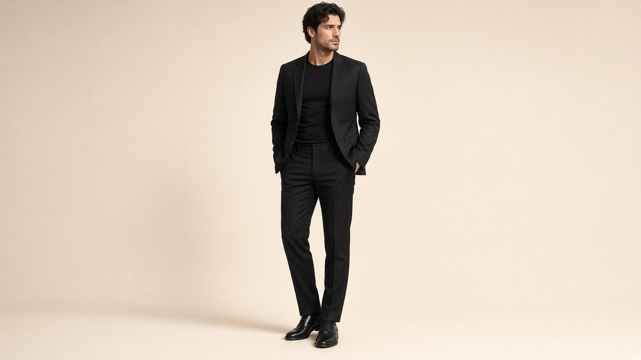 Black blazer tee