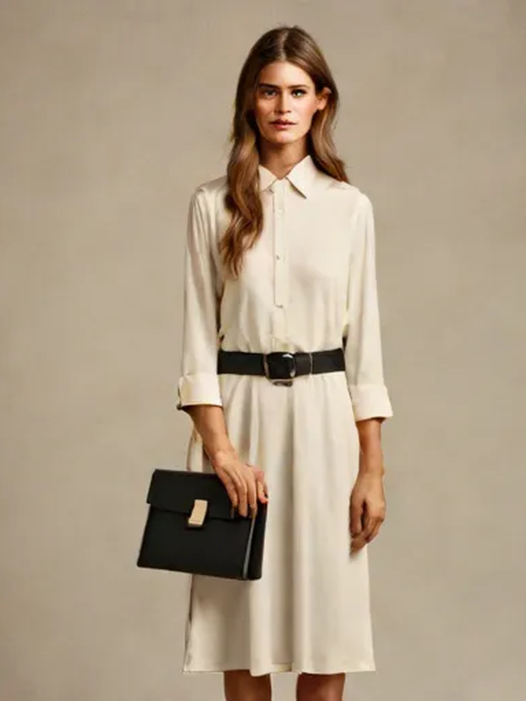 White shirt dress sun