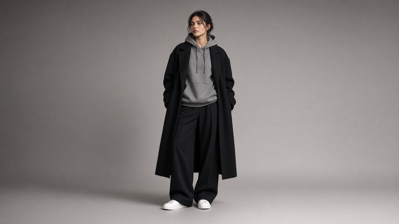Coat + hoodie