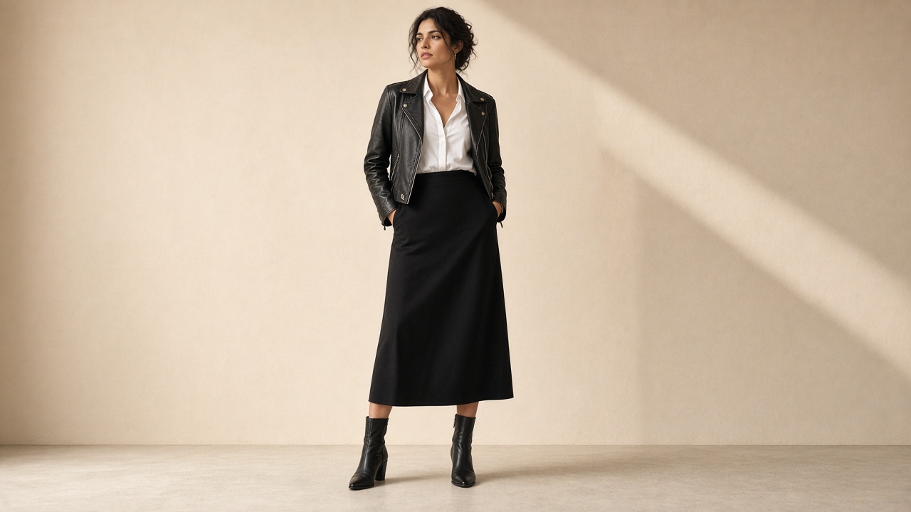 Leather + midi