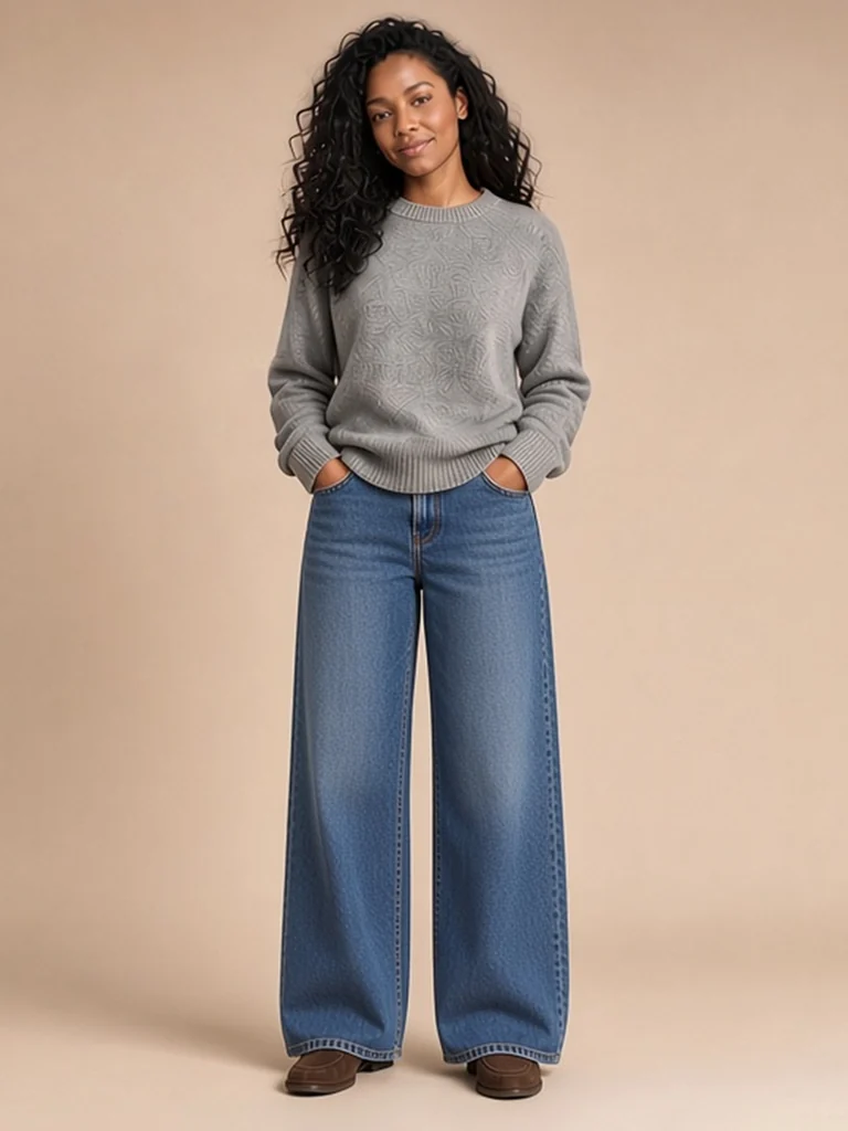 Women's soft grey outfit